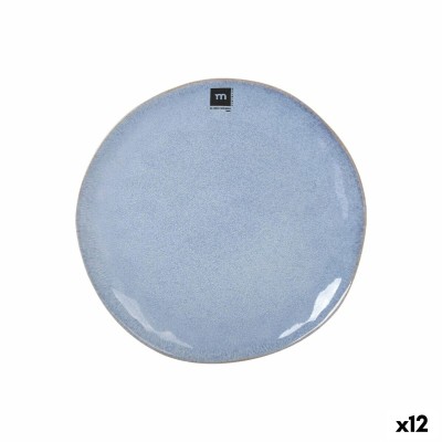Flat Plate La Mediterránea Macarella blue Ø 26,5 cm (12 Units)