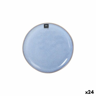 Flat Plate La Mediterránea Macarella blue Ø 20,5 cm (24 Units)