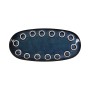 Serving Platter La Mediterránea Almudena Blue Oval 25 x 12 x 2,2 cm (24 Units)