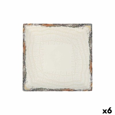 Assiette plate La Mediterránea Albus 24 x 24 x 2 cm (6 Unités)