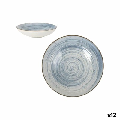 Deep Plate La Mediterránea Swirl Ø 21 cm (12 Units)