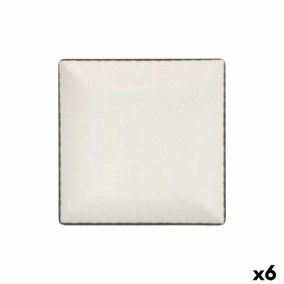 Assiette plate La Mediterránea Anllo 24 x 24 x 2 cm (6 Unités)