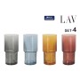 Set of glasses LAV HLN376PFT.61 4 Pieces (6 Units)
