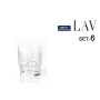 Set de Verres LAV Helen 0,23 l 6 Pièces (8 Unités)
