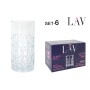 Set de Verres LAV Archie 0,39 L 6 Pièces (4 Unités)