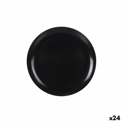 Assiette plate La Mediterránea Anthracite 25 x 25 x 1,5 cm (24 Unités)