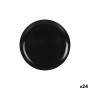 Assiette plate La Mediterránea Anthracite 25 x 25 x 1,5 cm (24 Unités)