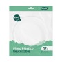 Plate set Algon Plastic 20,5 cm 20,5 x 3 cm 12 Pieces (18 Units)