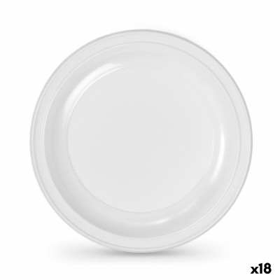 Plate set Algon Plastic 22 cm 22 x 22 x 1,5 cm 10 Pieces (18 Units)