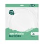 Plate set Algon Plastic 28 cm 3 Pieces (24 Units)