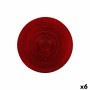 Assiette plate Alfares Alfares Rouge verre Ø 31 cm (6 Unités)