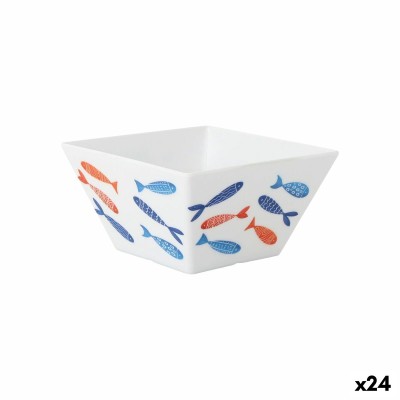 Bol pour Apéritifs La Mediterránea Poissons 13 x 13 x 7 cm (24 Unités)