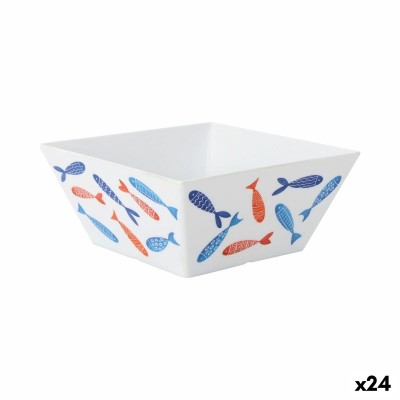 Bol pour Apéritifs La Mediterránea Poissons 18 x 18 x 8 cm (24 Unités)