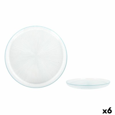 Flat Plate La Mediterránea Venezia Glass Ø 28 cm (6 Units)