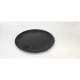 Flat Plate La Mediterránea Black 25,5 cm (24 Units)