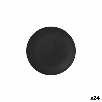 Dessert dish La Mediterránea Black 20 cm (24 Units)