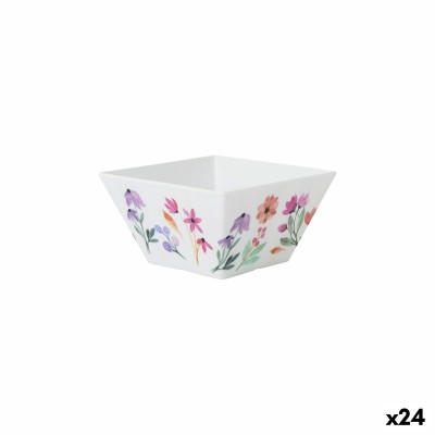 Snack Bowl La Mediterránea Flowers 13 x 13 x 7 cm (24 Units)