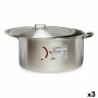 Casserole avec Couvercle Kinvara 100015 Argenté 53 x 24 x 43 cm (3 Unités)