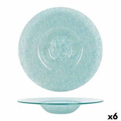 Deep Plate Samaritaine Turquoise Ø 30 cm (6 Units)