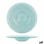 Deep Plate Samaritaine Turquoise Ø 30 cm (6 Units)