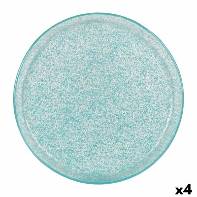 Flat Plate Samaritaine Turquoise Ø 27 cm (6 Units)
