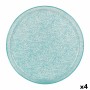 Flat Plate Samaritaine Turquoise Ø 27 cm (6 Units)