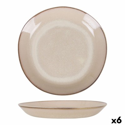 Assiette creuse Duomo Beige Ø 23 cm (6 Unités)