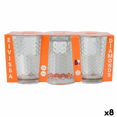 Set of glasses La Mediterránea Diamonds 6 Pieces (8 Units)