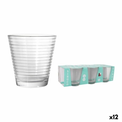 Set of glasses La Mediterránea Siroco rings 6 Pieces (12 Units)