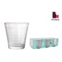 Set of glasses La Mediterránea Siroco rings 6 Pieces (12 Units)