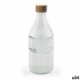 Glass Bottle La Mediterránea Metal Glass 1 L (24 Units)