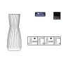 Glass Bottle La Mediterránea 1 L (6 Units)