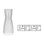 Glass Bottle La Mediterránea 1 L (6 Units)