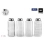 Glass Bottle La Mediterránea Glass Steel 1,3 L (12 Units)