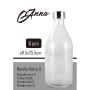 Bouteille en Verre La Mediterránea Métal verre 1 L (6 Unités)