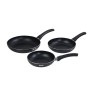 Set of pans Quttin Aluminium 24 cm 3 Pieces (4 Units)