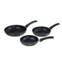 Set of pans Quttin Aluminium 24 cm 3 Pieces (4 Units)