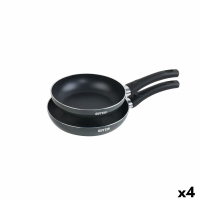 Set of pans Quttin Aluminium 24 cm 2 Pieces (4 Units)