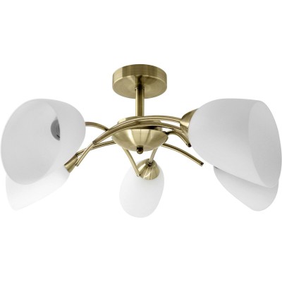 Ceiling Light Activejet NIKITA 5P Patyna White Metal Glass 200 W