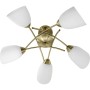 Ceiling Light Activejet NIKITA 5P Patyna White Metal Glass 200 W