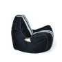 Pouffe GO GIFT White Black Oxford tejido antidesgarros 140 x 100 x 100 cm 140 x 100 cm
