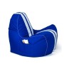 Pouffe GO GIFT Blue White Oxford tejido antidesgarros 140 x 100 x 100 cm 140 x 100 cm