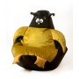 Pouffe GO GIFT Gold Bronze Oxford 130 x 90 cm