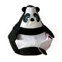 Pouffe GO GIFT White Black Oxford 105 x 80 cm