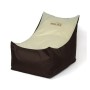 Pouffe GO GIFT Cream Bronze Oxford tejido antidesgarros