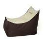 Pouffe GO GIFT Cream Bronze Oxford tejido antidesgarros