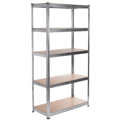 Étagère Greenblue GB378 180 x 90 x 40 cm Gris acier galvanisé Bois MDF 75 Kg
