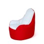 Pouffe GO GIFT White Red Oxford tejido antidesgarros