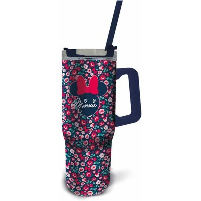 Thermal Cup with Lid Minnie Mouse Gardening 940 ml