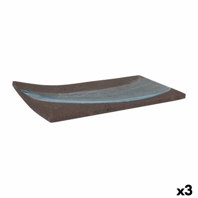 Plateau apéritif Pompeya Rectangulaire 24 x 12 x 1 cm (3 Unités)